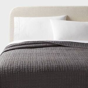 Open Box - Threshold - King TENCEL Quilt Dark Gray - Threshold Gray